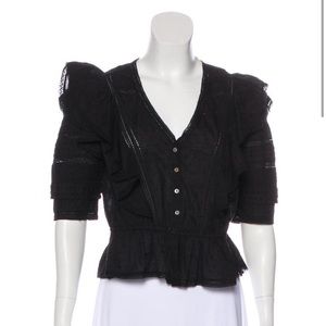 LoveShackFancy lace crop top